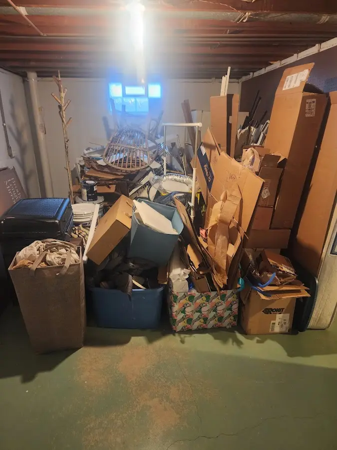 Roll-off dumpster container at job site for Construction Dumpster Rental in Riverhead